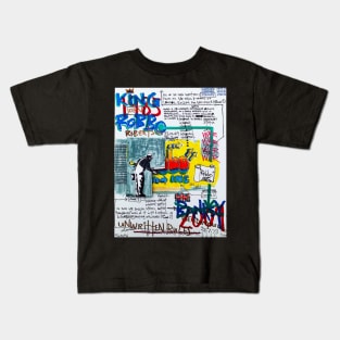 KING ROBO vs BANKSY Kids T-Shirt